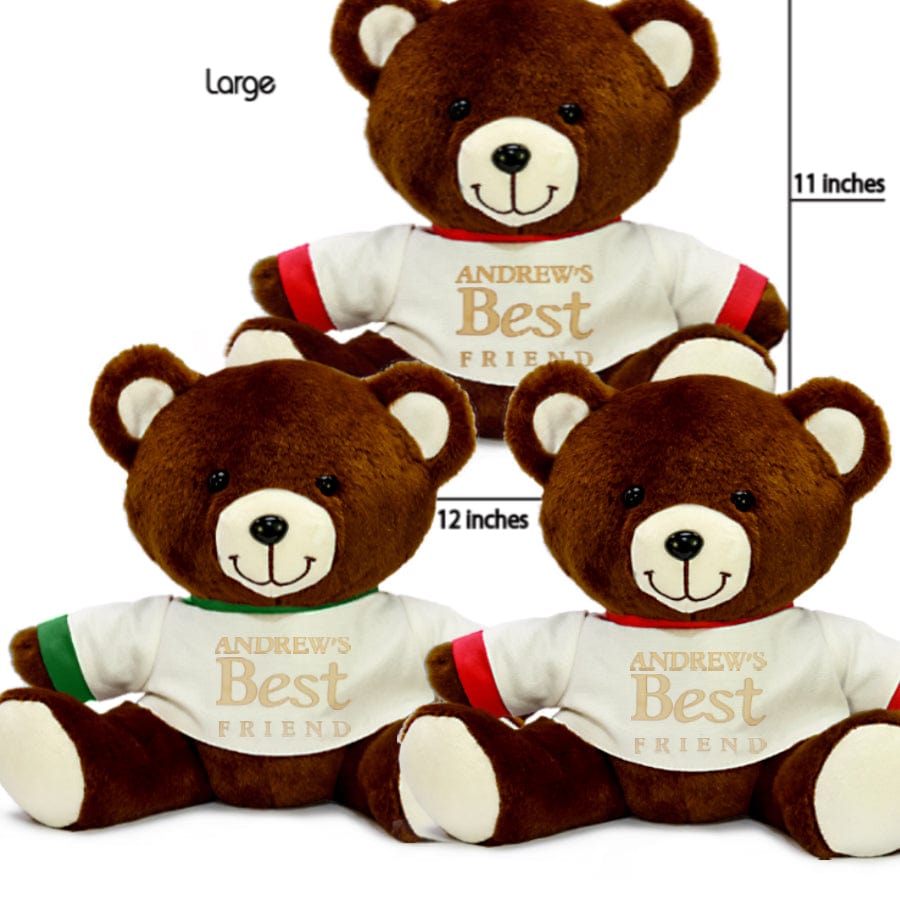 3 Plush Teddy Bears With Option to Personalize