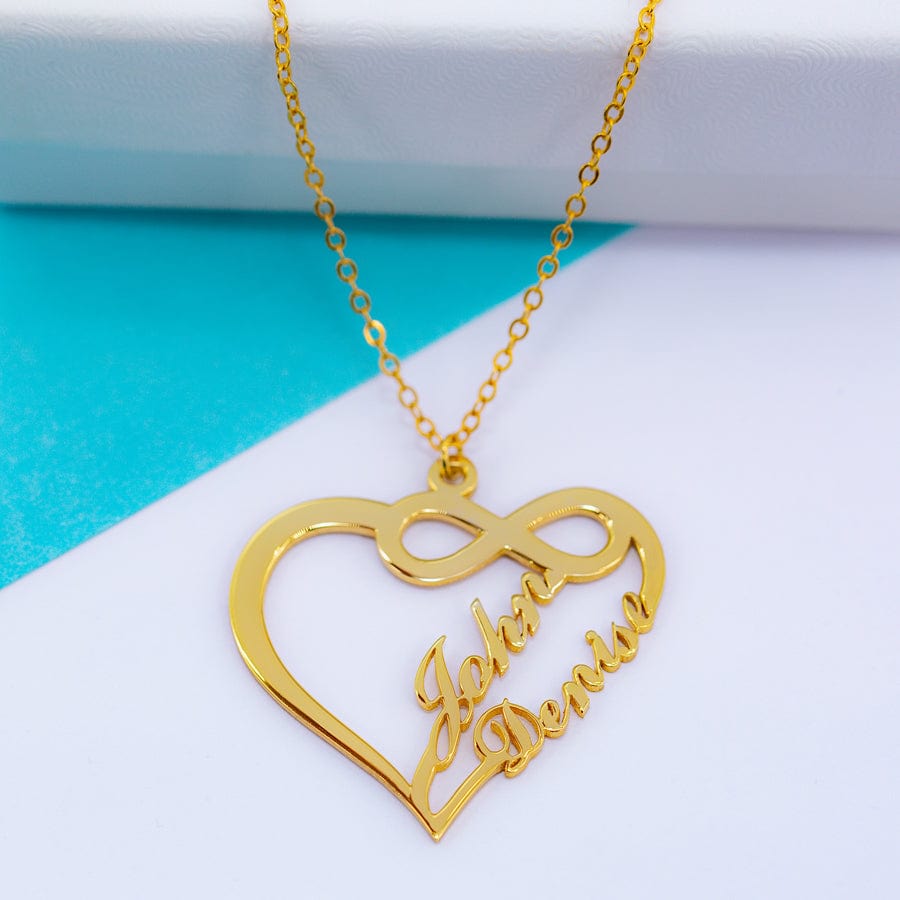 Gold Plated / Link Chain Infinite Love Name Pendant