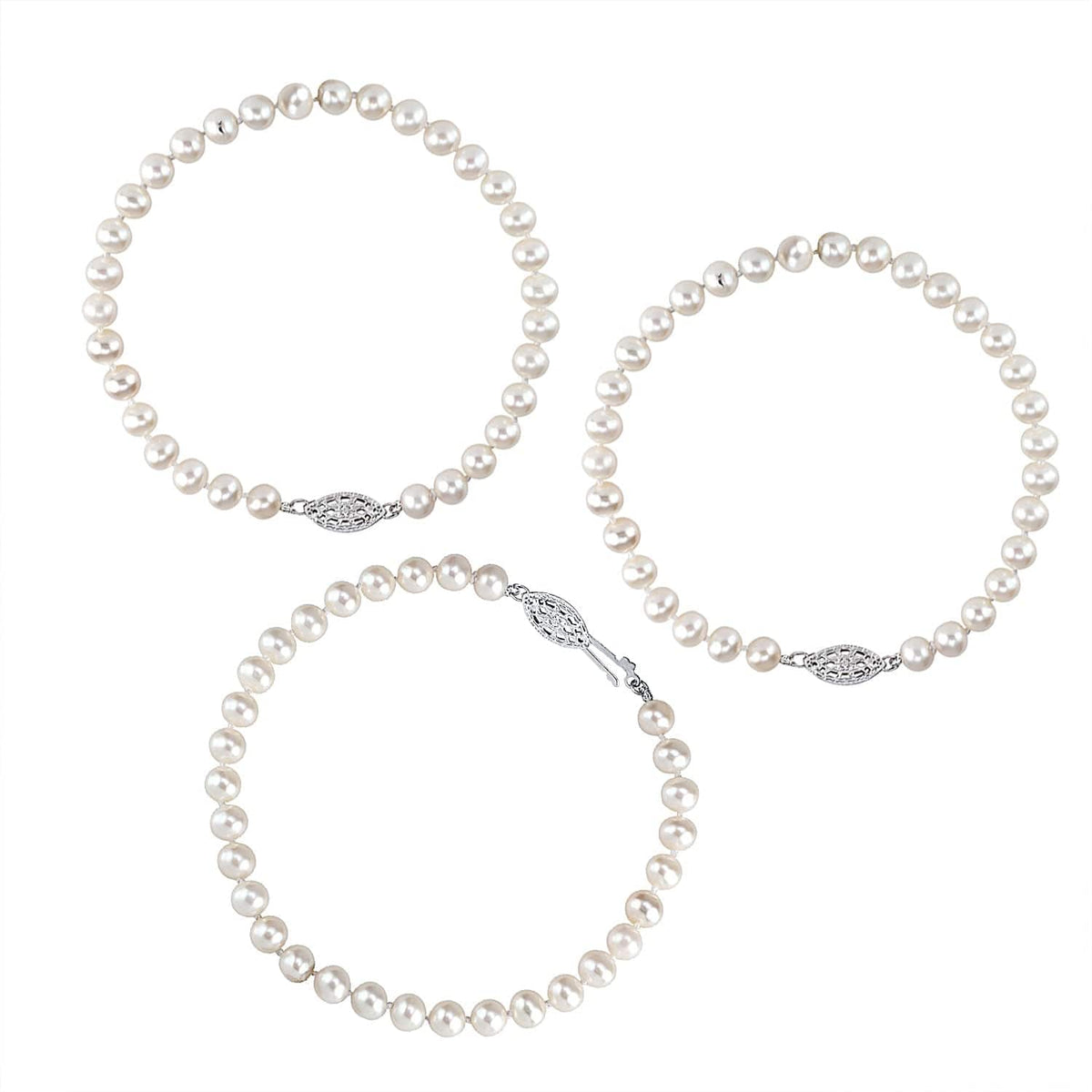 3 Pearls Bracelets Set