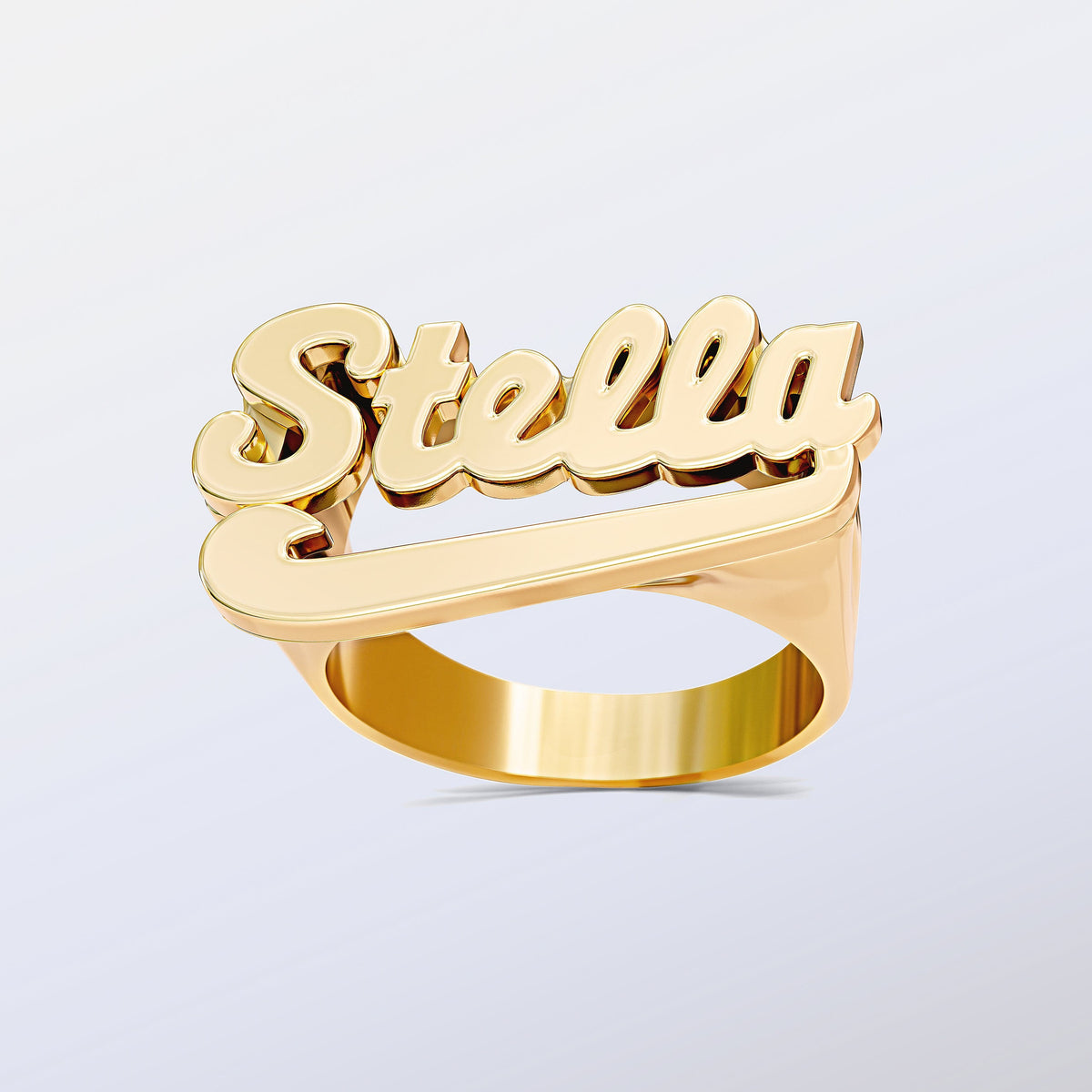 Script Custom Name Ring &quot;Stella&quot;