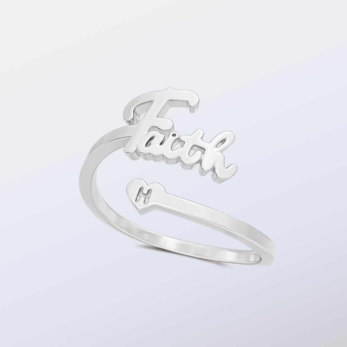 &quot;Blessed&quot; With Initial Adjustable Ring