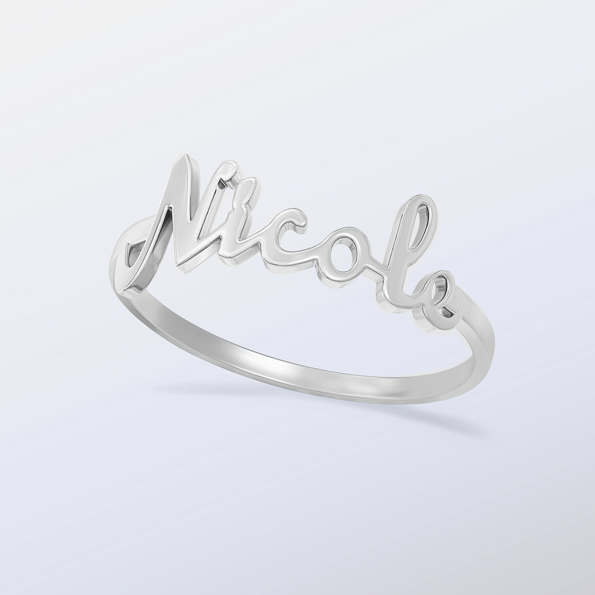 Script Style Name Ring