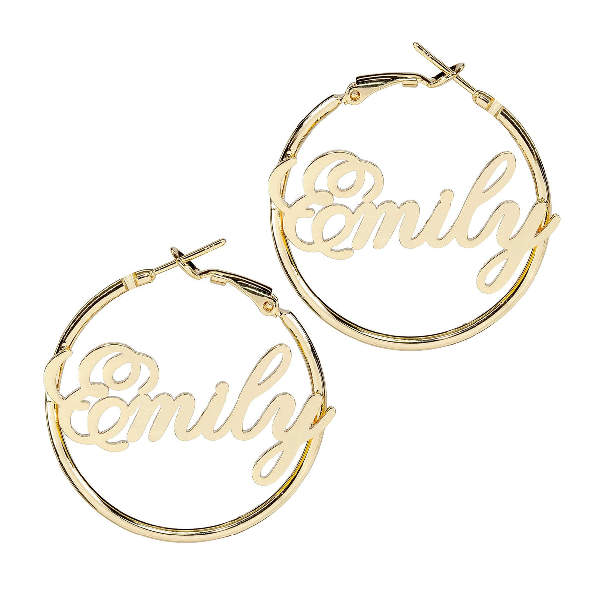 Personalized Classic Hoop Name Earrings