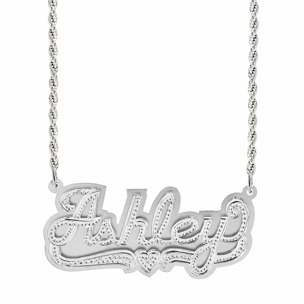 Personalized Double Plated Name Necklace &quot;Amber&quot;