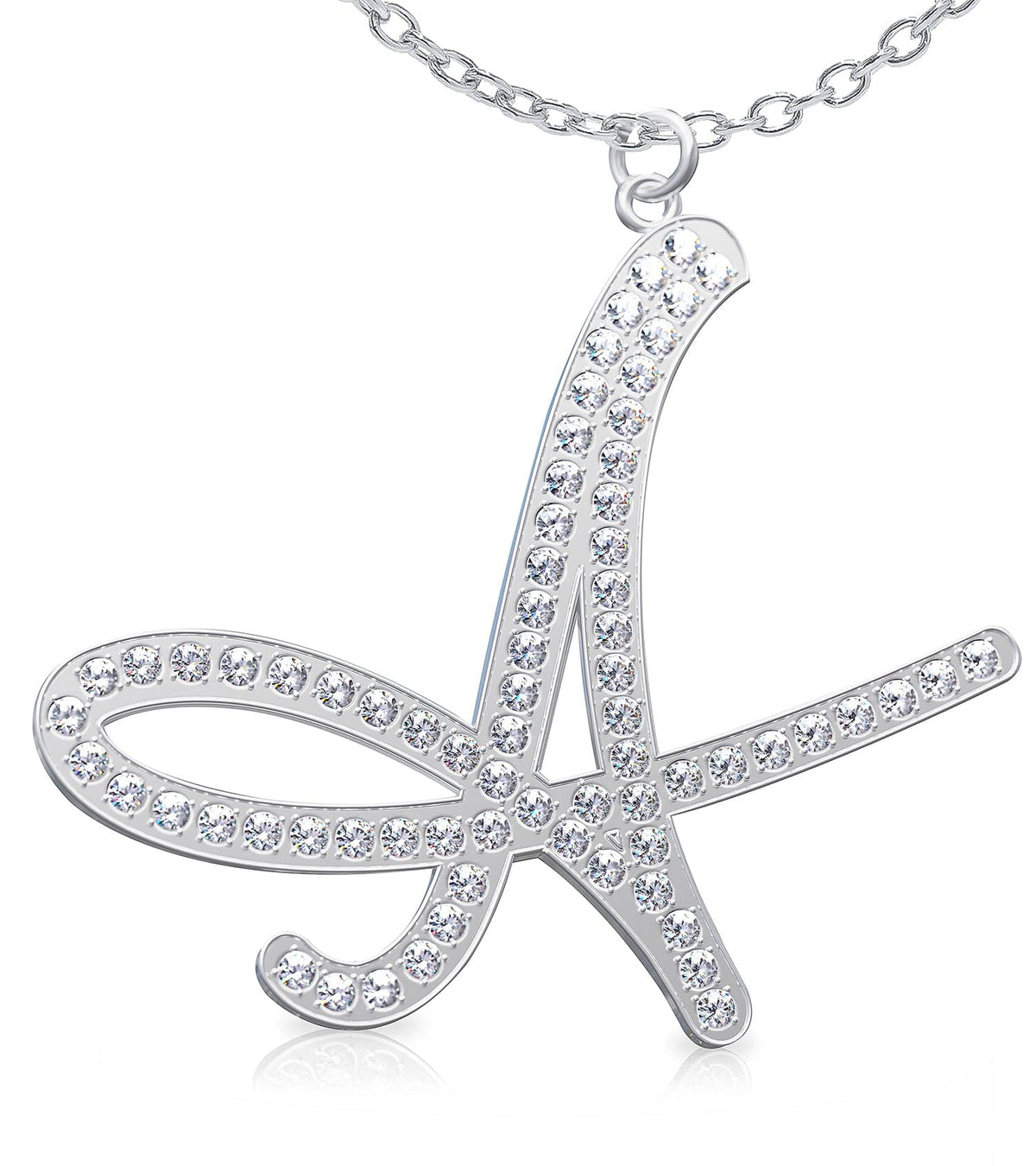 Personalized Diamond Initial Necklace