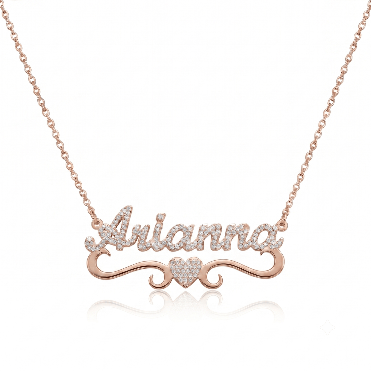 Ice out Personalized Single Name Nameplate Necklace
