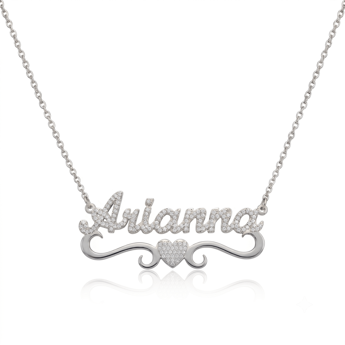 Ice out Personalized Single Name Nameplate Necklace