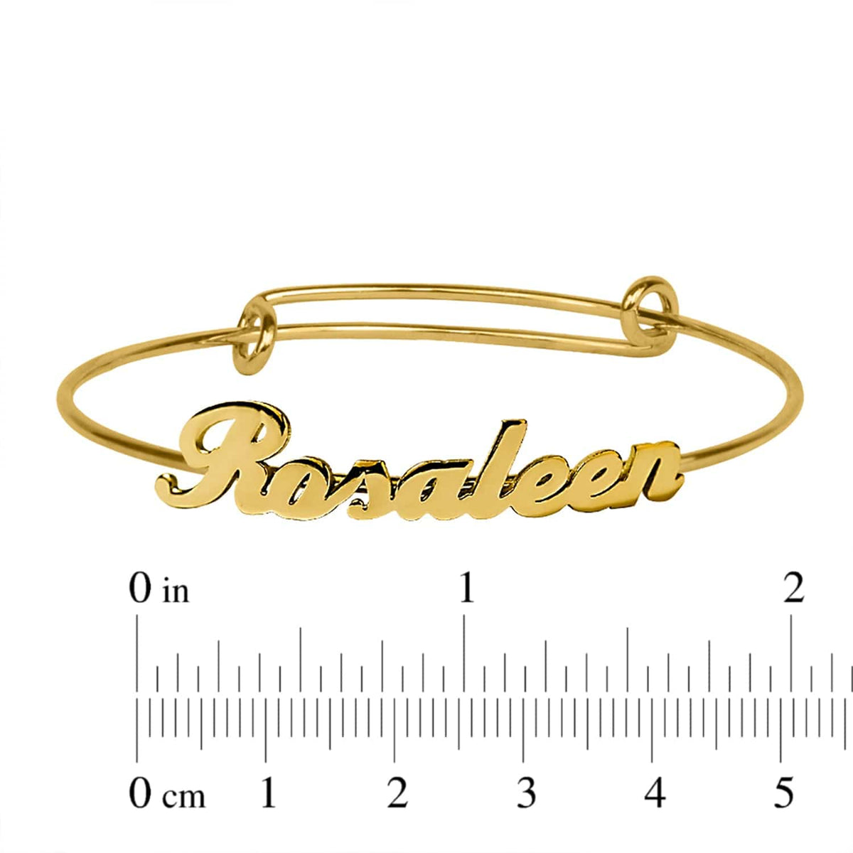 Personalized Name Baby Bangle MonogramHub