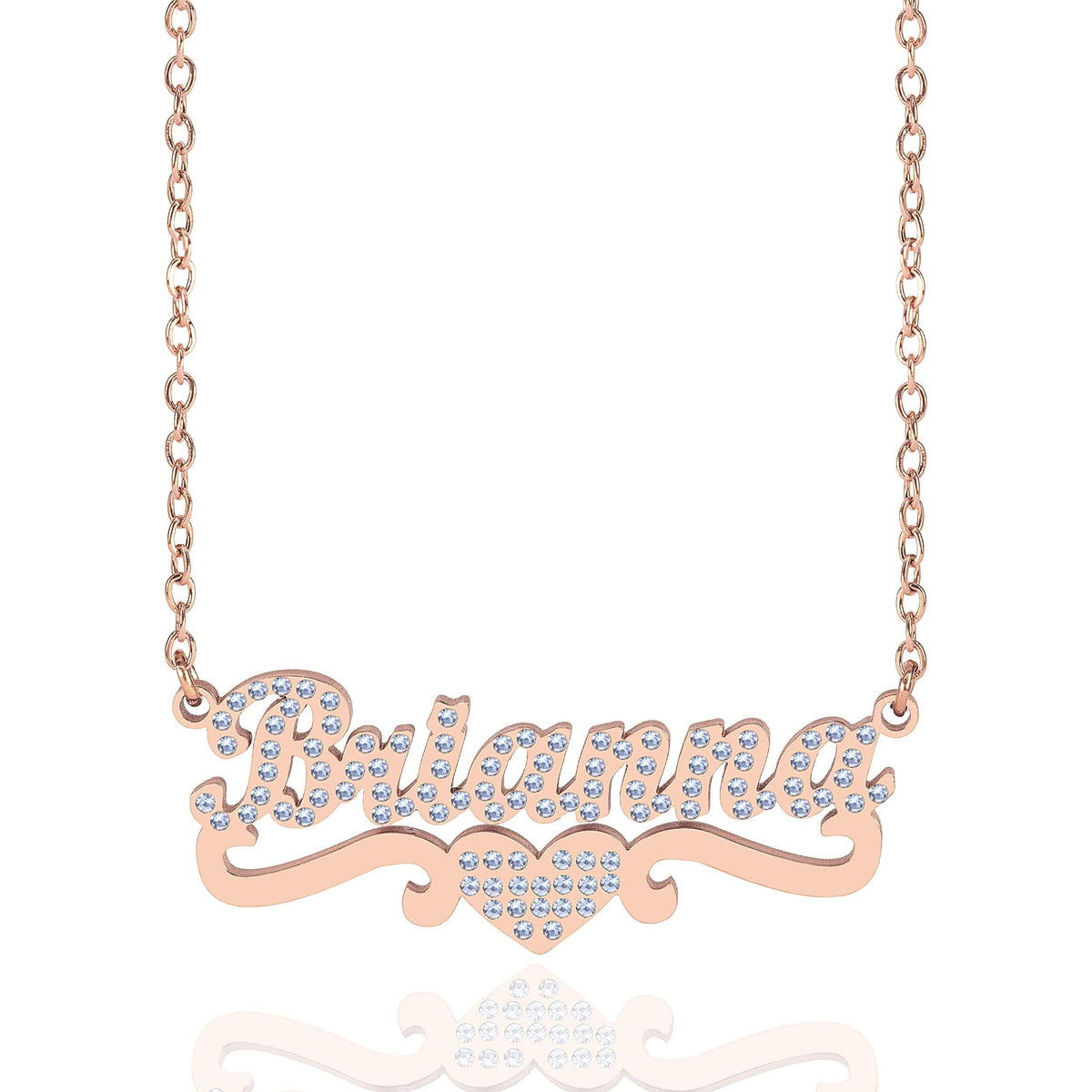 Ice out Personalized Single Name Nameplate Necklace
