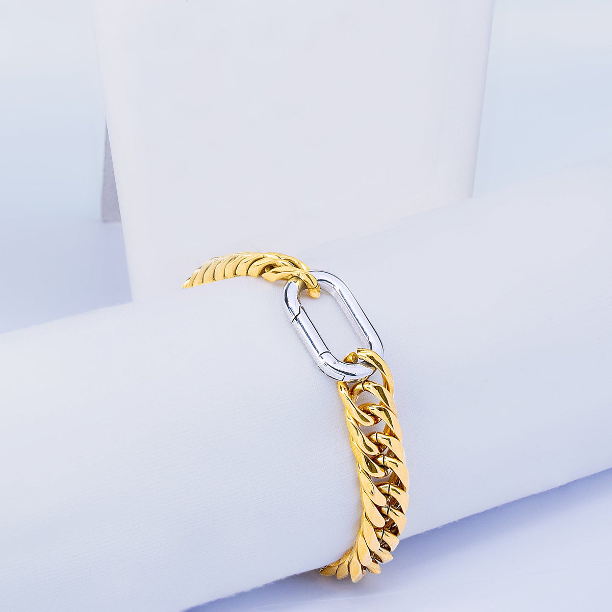 Elegant Stainless Steel Necklace and Bracelet Set