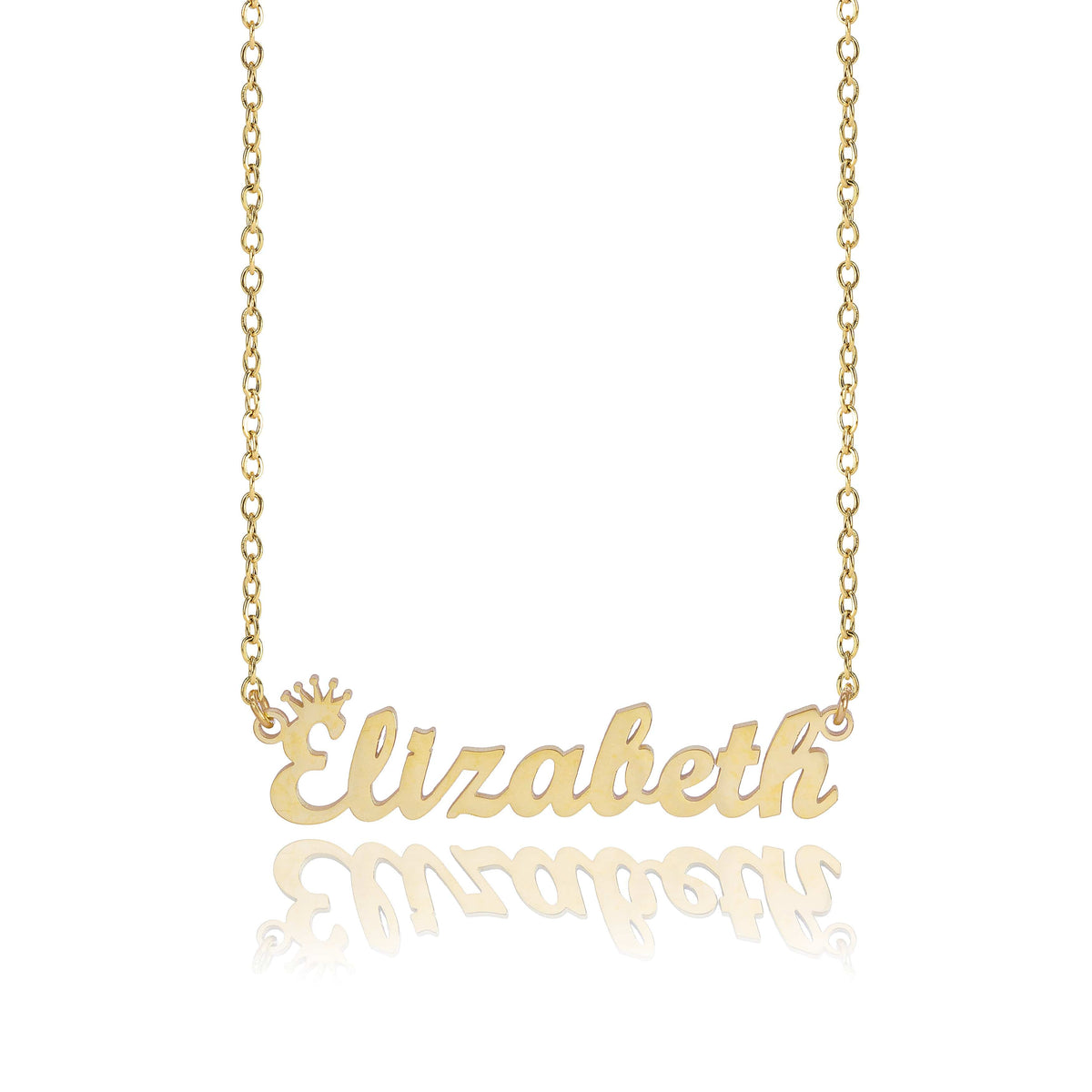 Personalized Crown Name Necklace