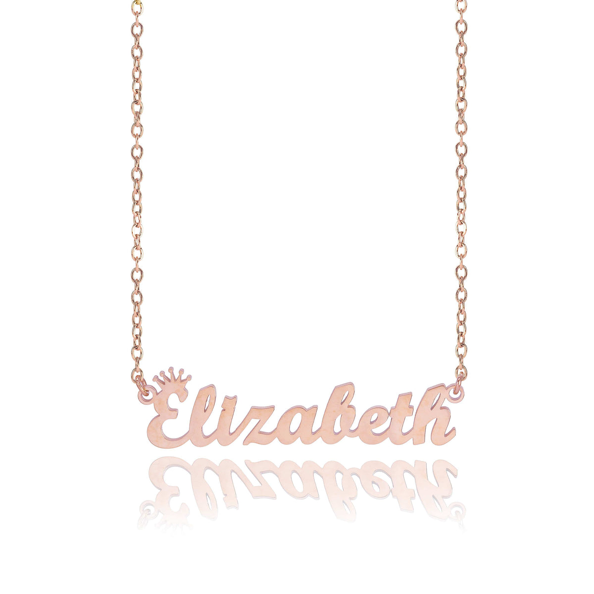 Personalized Crown Name Necklace