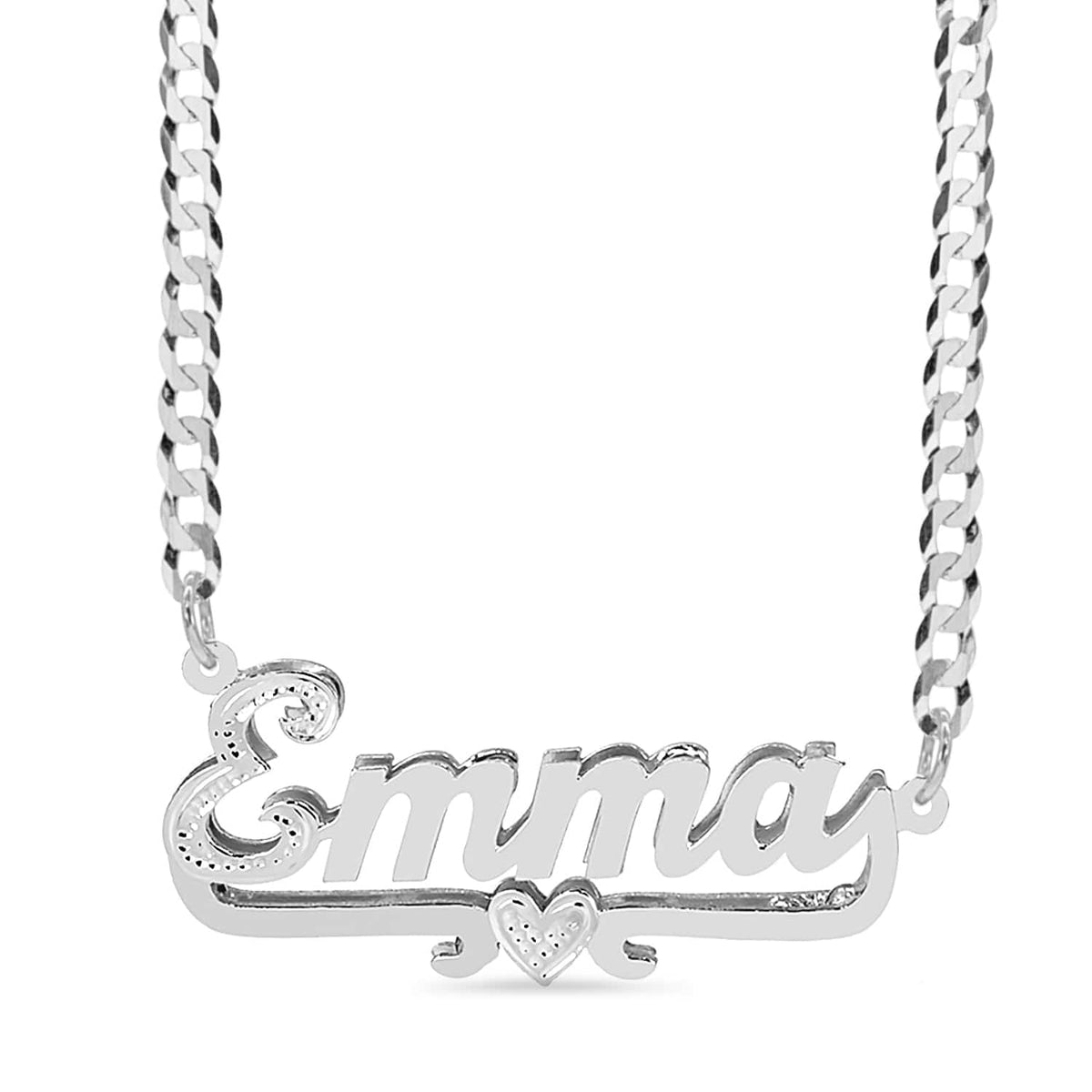 Double Plated Name Necklace &quot;Emma&quot;