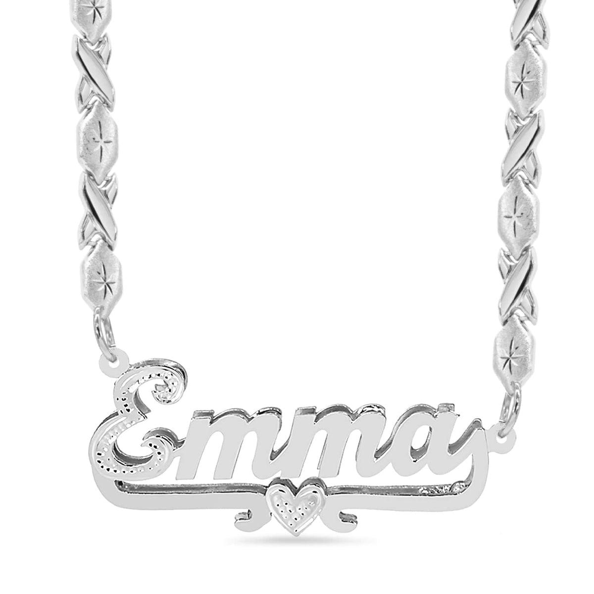 Double Plated Name Necklace "Emma"