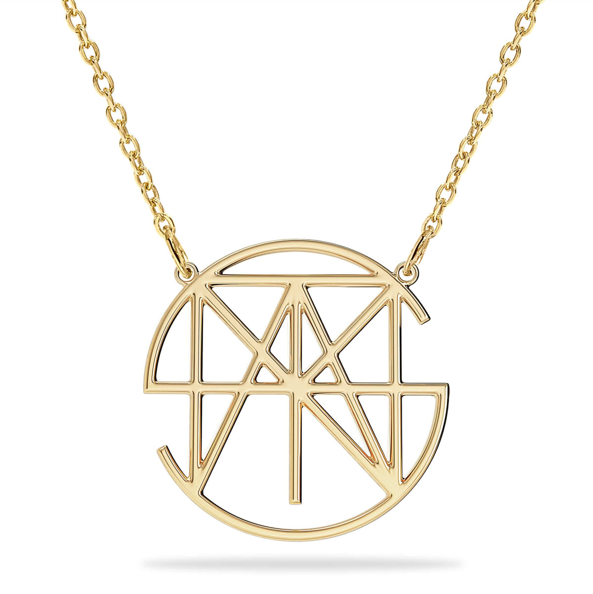 Custom Monogram Name Necklace