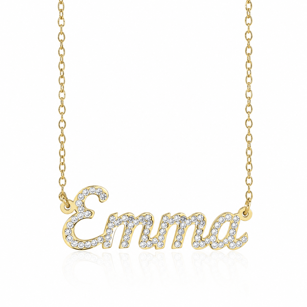 Lux Fully Iced Name Necklace