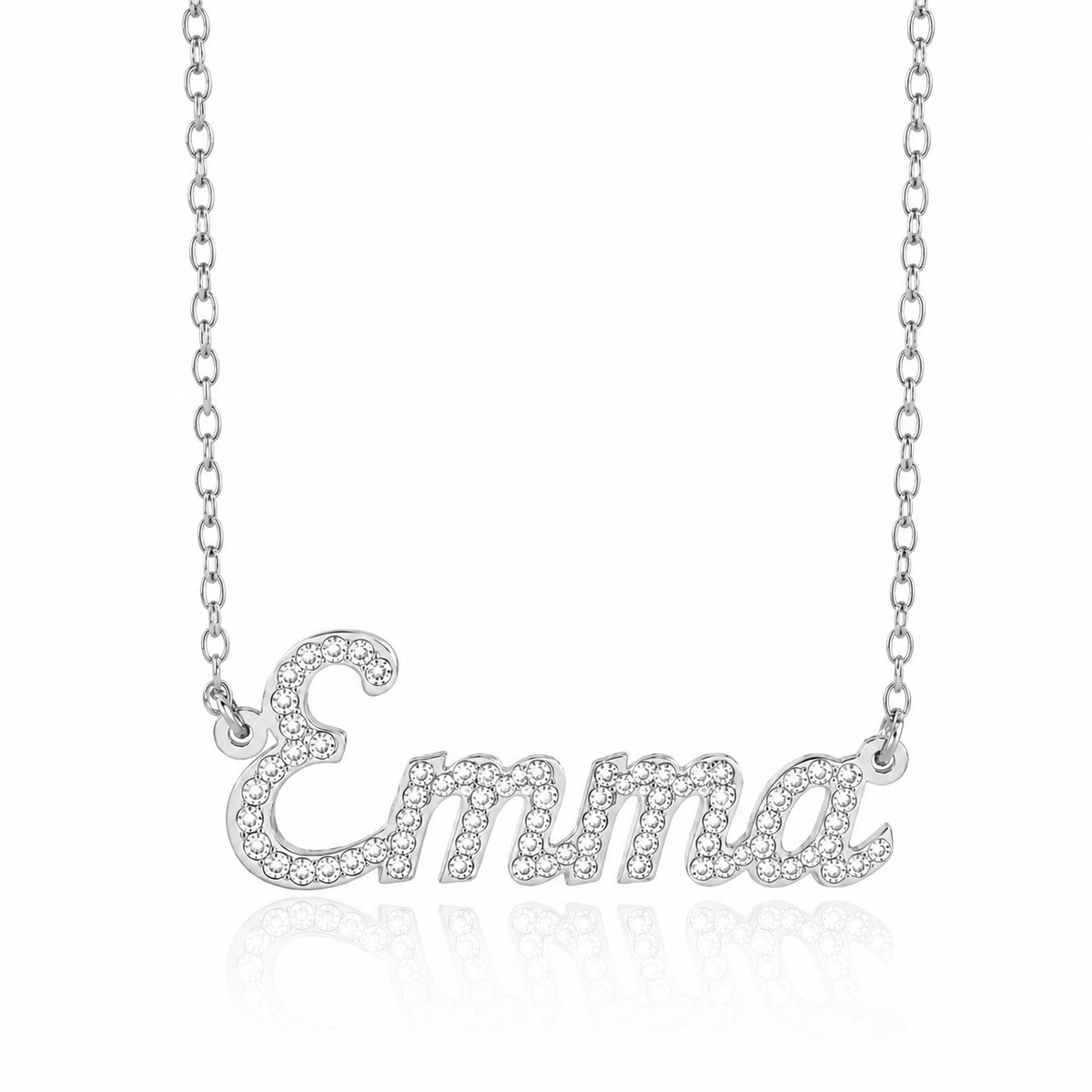 Lux Fully Iced Name Necklace