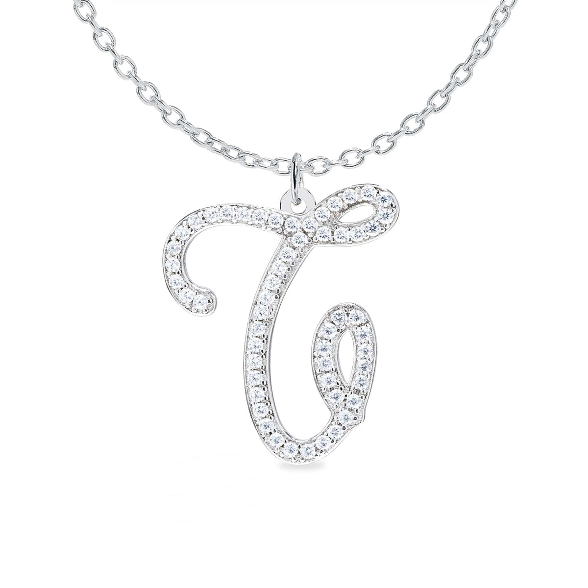 Personalized Diamond Initial Necklace