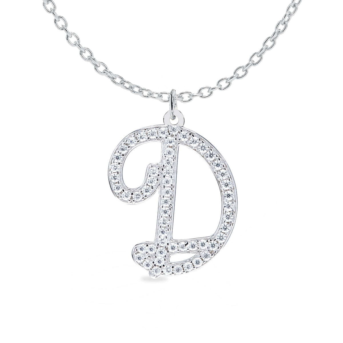 Personalized Diamond Initial Necklace