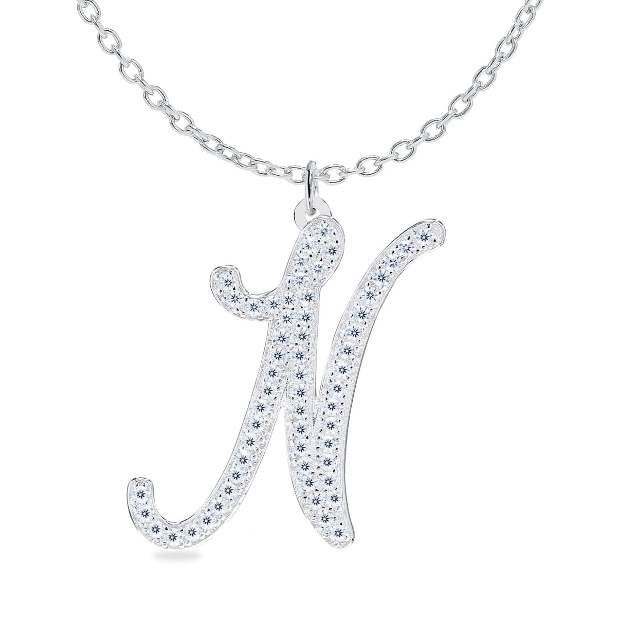 Personalized Diamond Initial Necklace