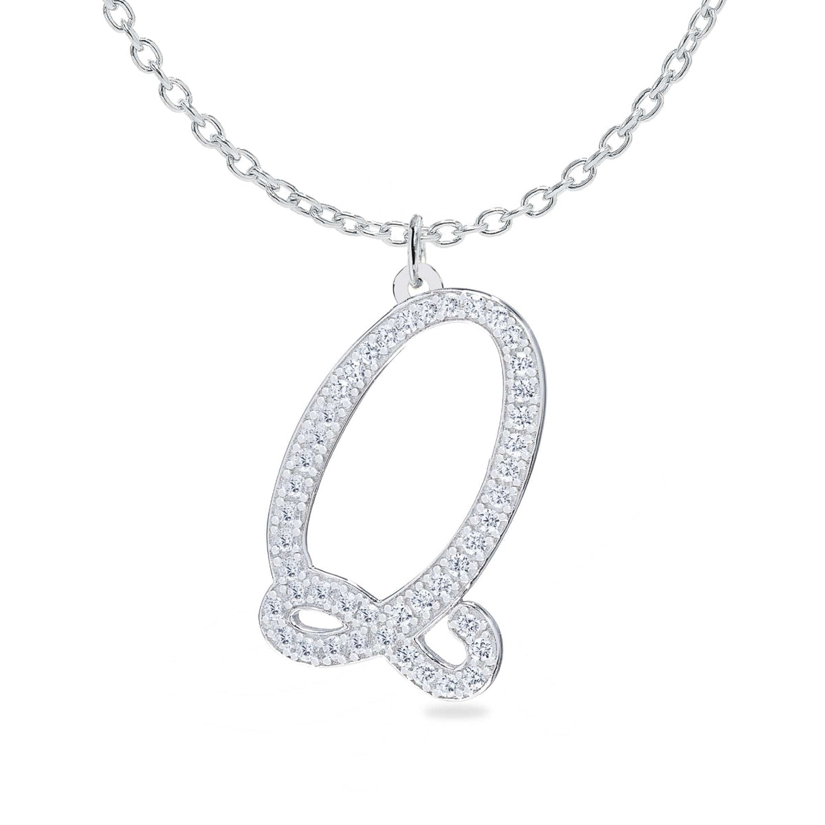 Personalized Diamond Initial Necklace