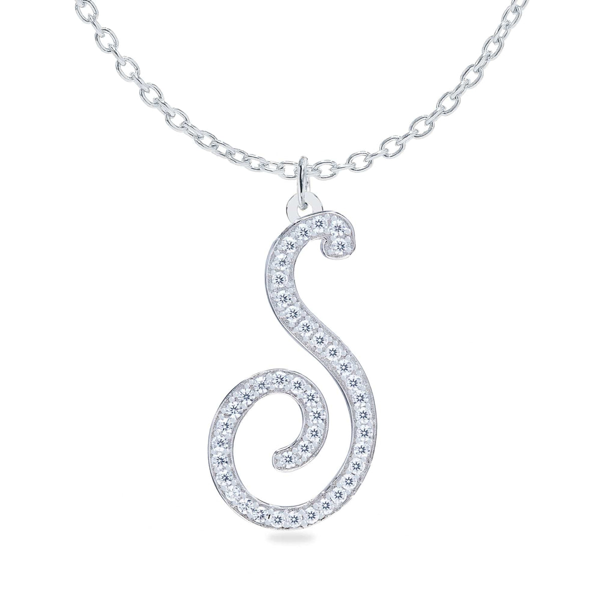 Personalized Diamond Initial Necklace