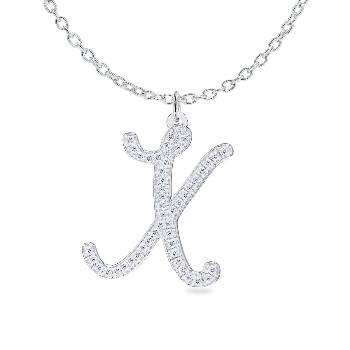 Personalized Diamond Initial Necklace