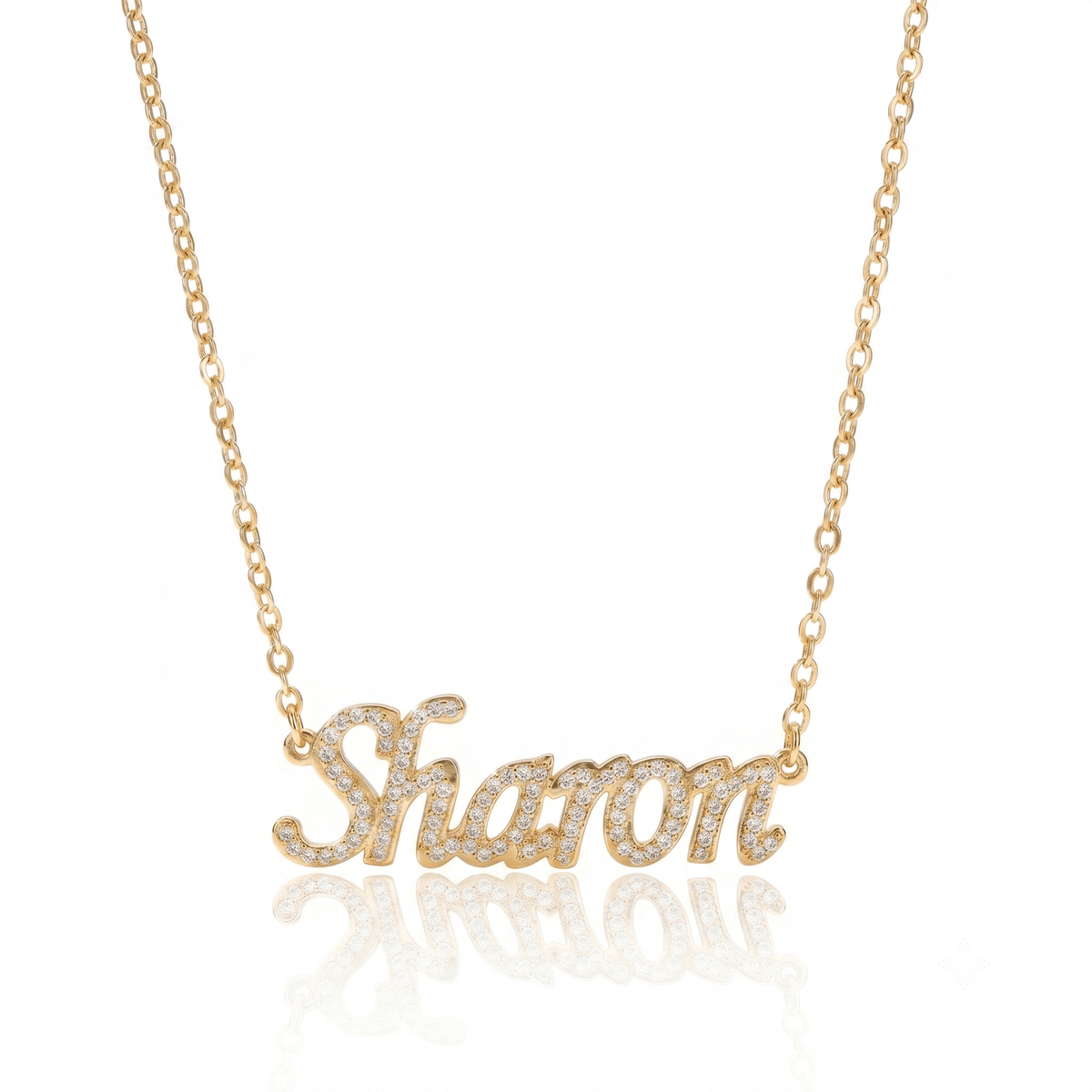 Ice out Personalized Single Name Necklace