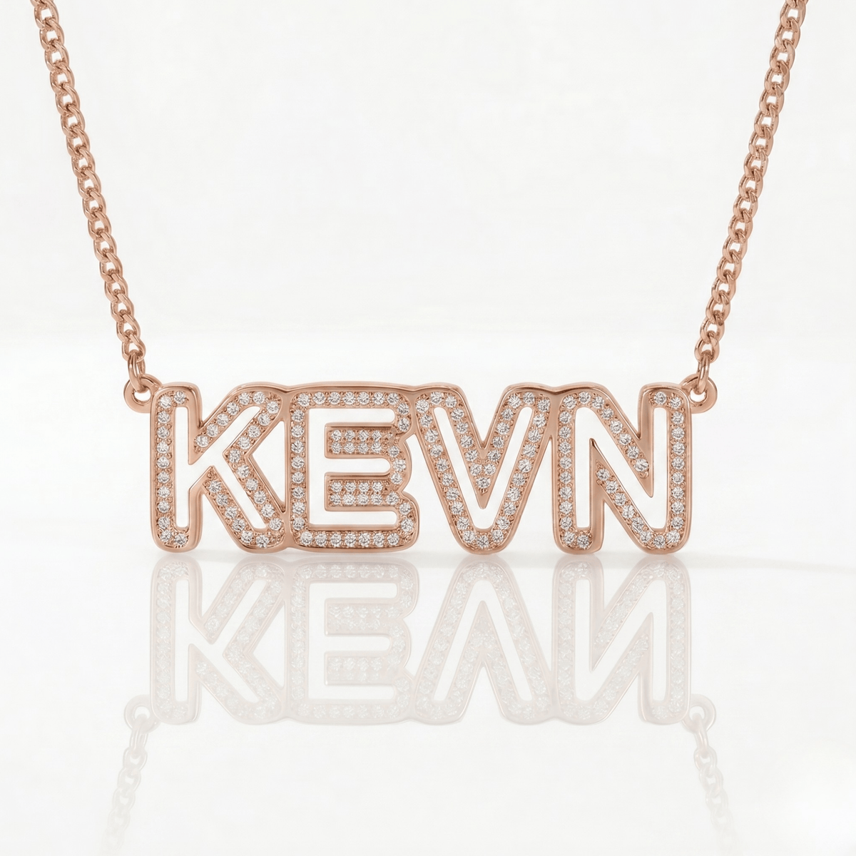 Ice out Personalized Single Name Necklace