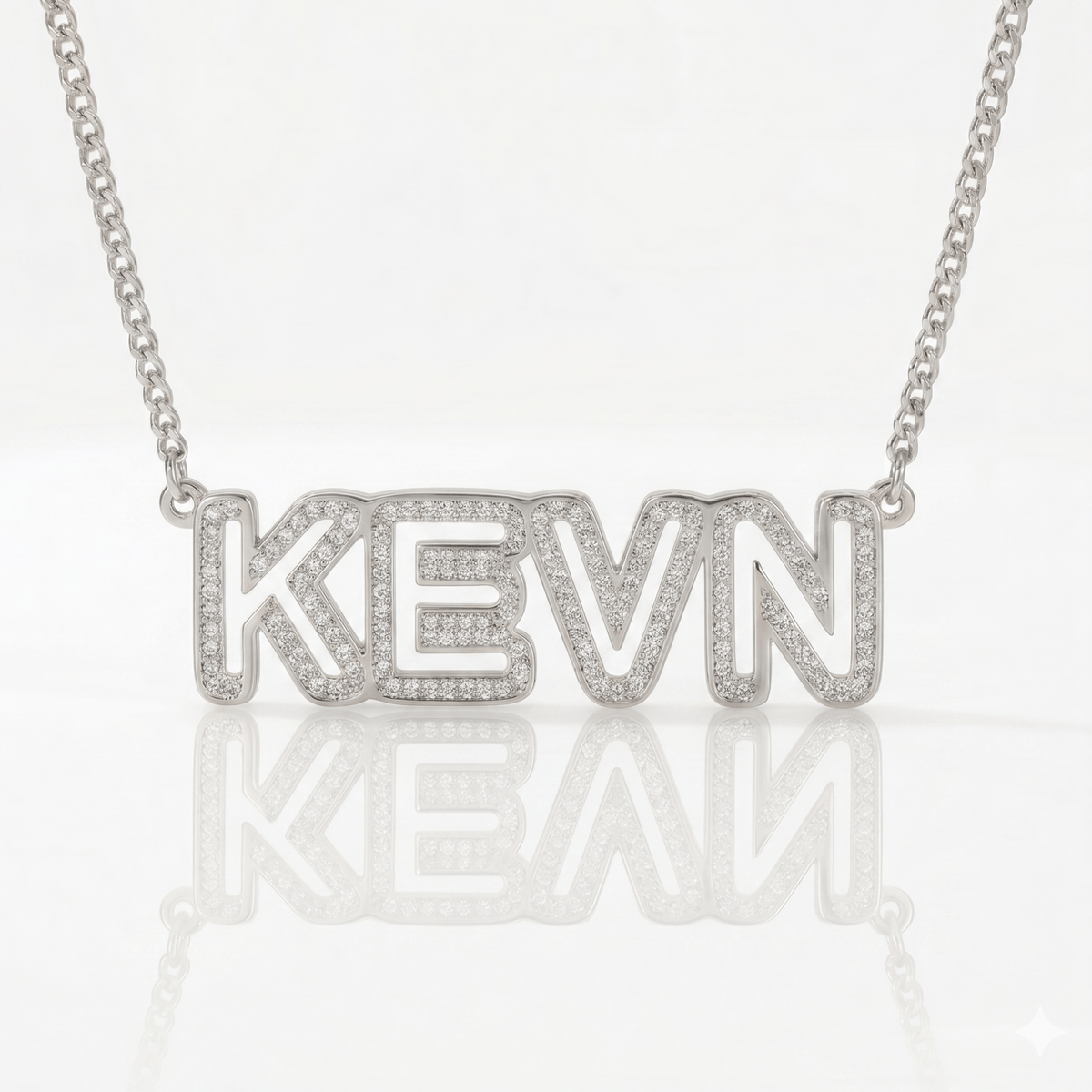 Ice out Personalized Single Name Necklace