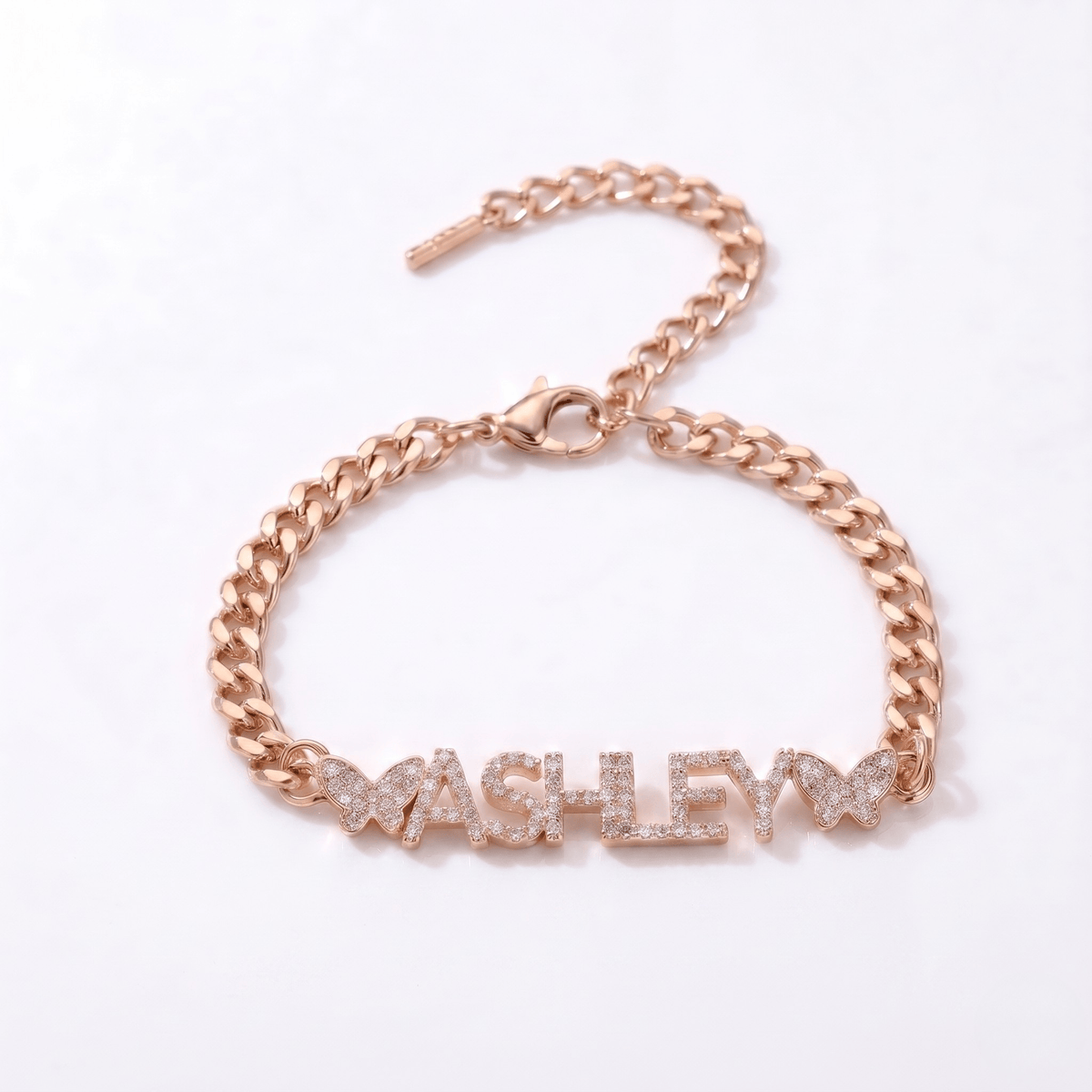 Ice out Personalized Single Name Nameplate Bracelet