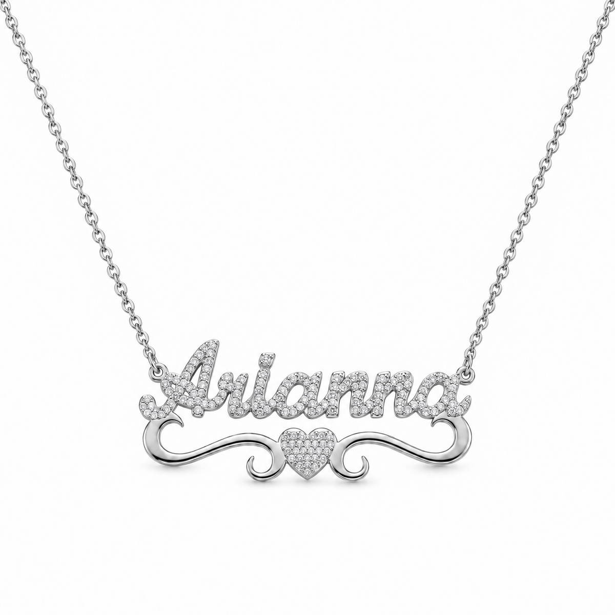 Ice out Personalized Single Name Nameplate Necklace