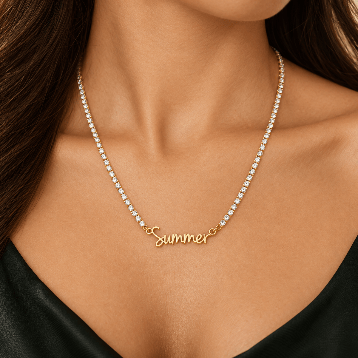 Personalized Tennis Chain Name Necklace