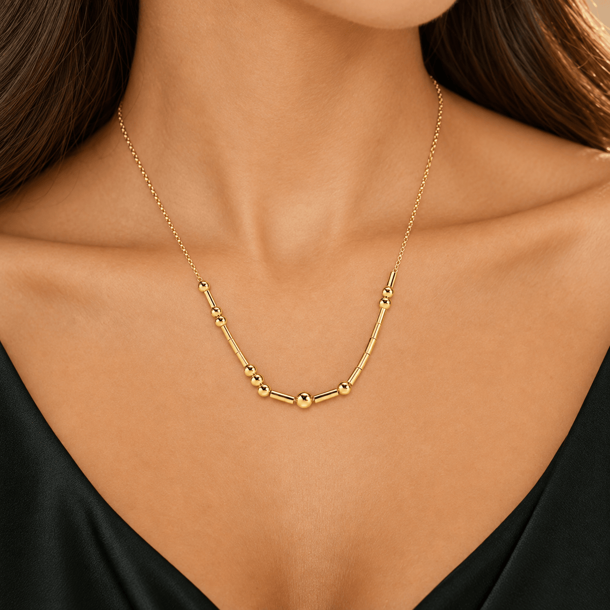 Personalized Morse Code Name Necklace