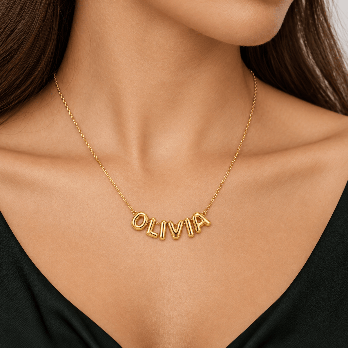 Spaced Letter Name Necklace