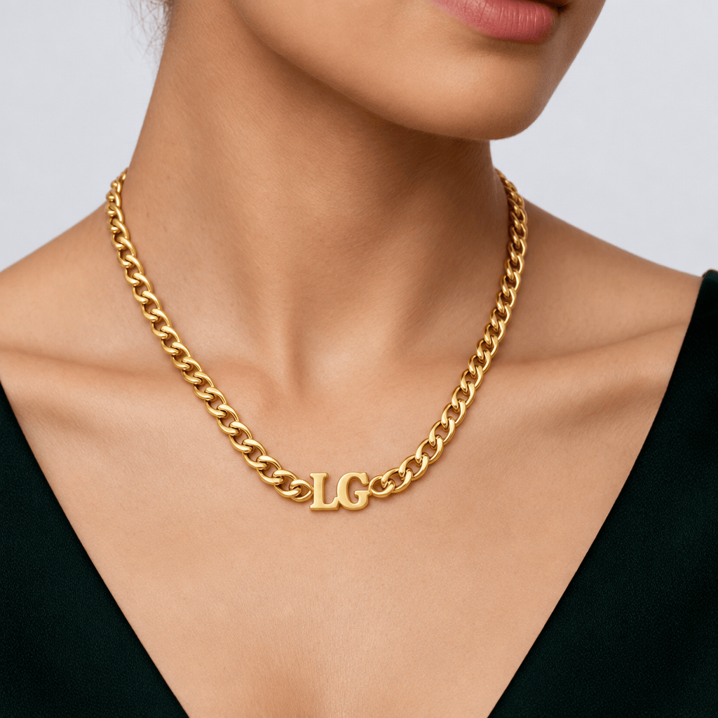 Personalized Bold Initial Necklace