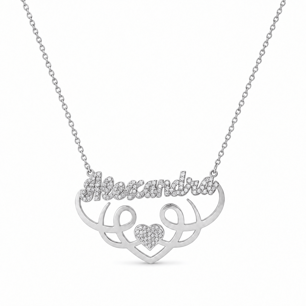 Personalized Single Fancy Name Necklace