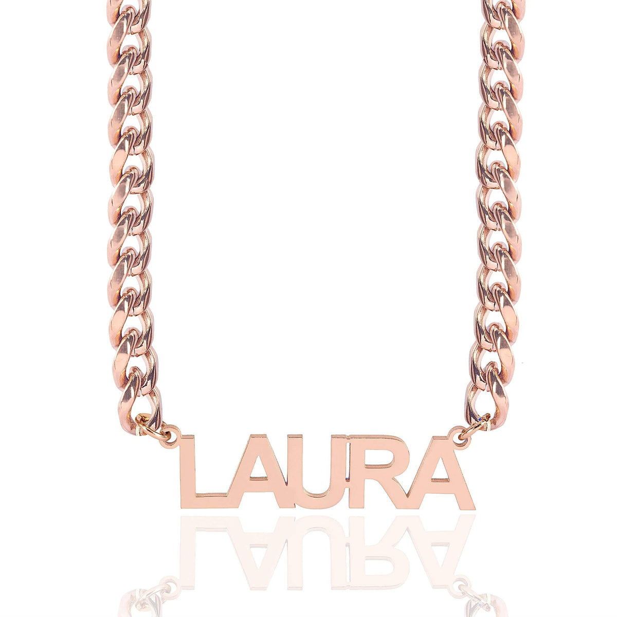 Personalized Block Name Necklace