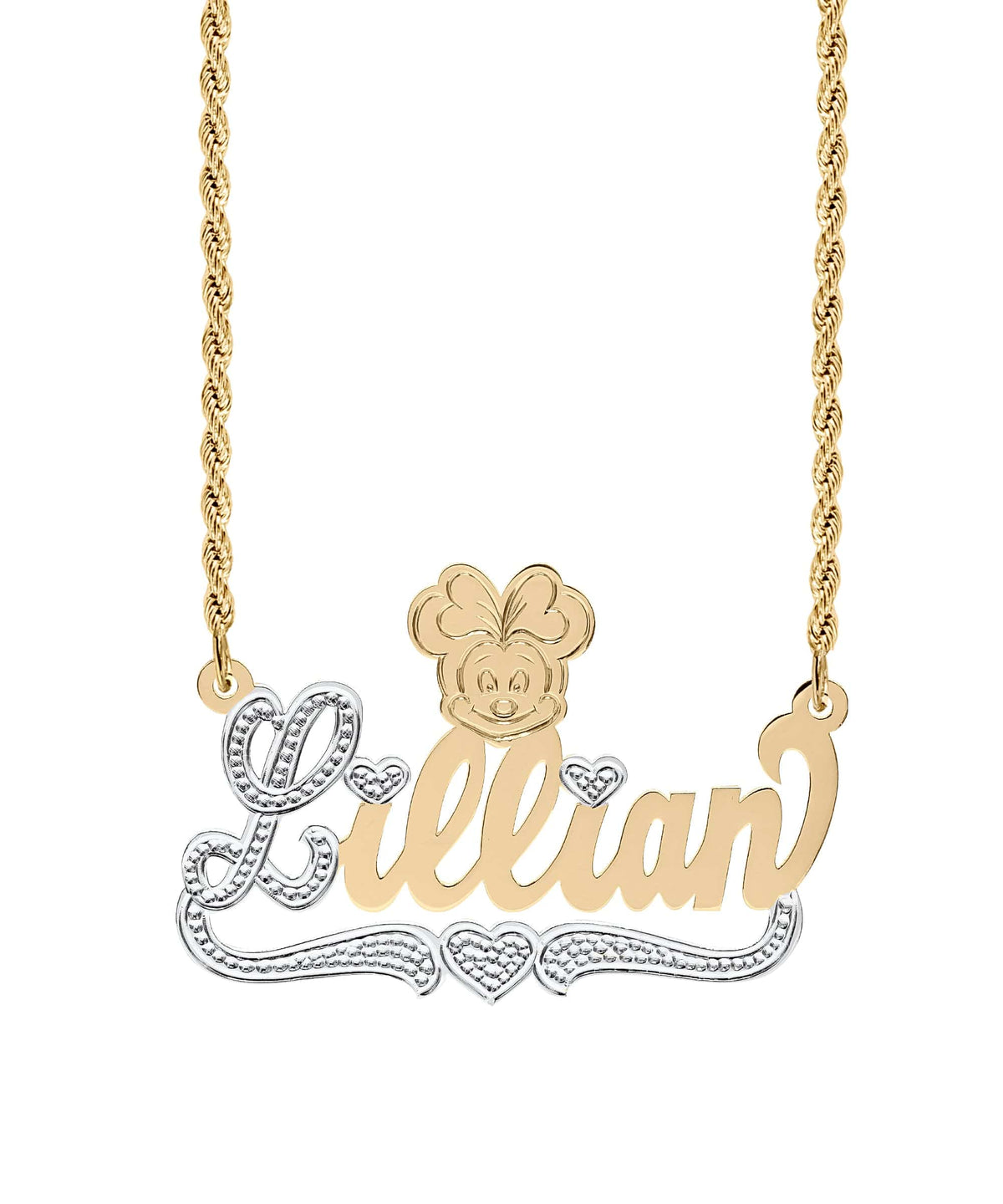 Cartoon Nameplate Necklace &quot;Aviana&quot;