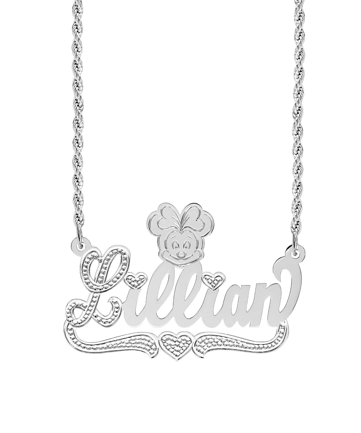 Cartoon Nameplate Necklace &quot;Aviana&quot;