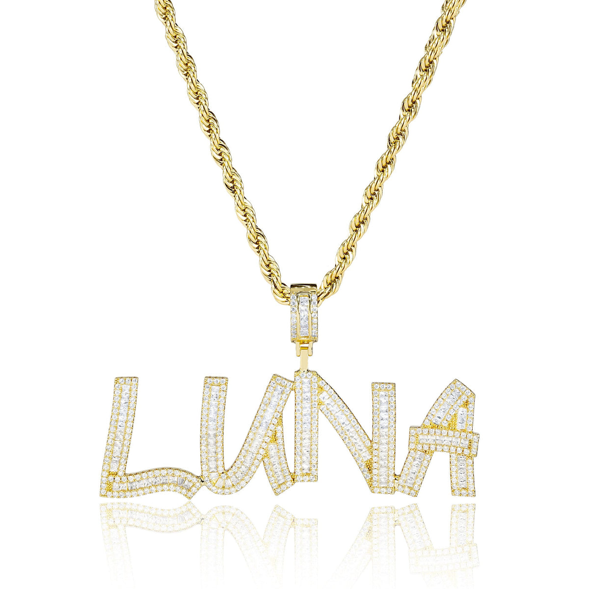 Personalized “KAY” Pendant Necklace