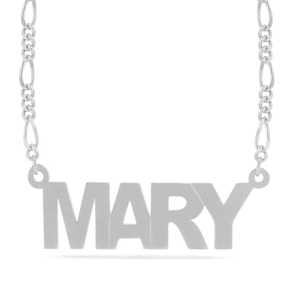 Personalized Name necklace with Satin Finish &quot;MARY&quot;