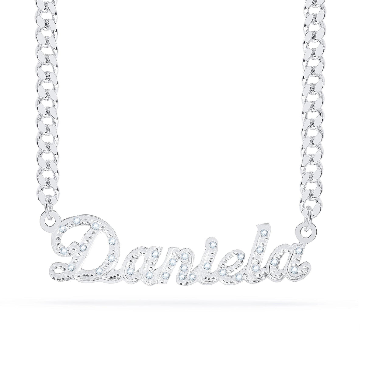 Diamond Custom Name Necklace &quot;Daniela&quot;