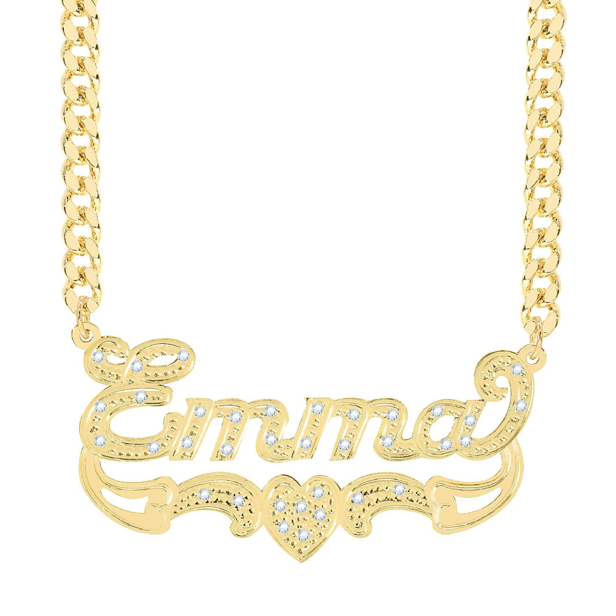Diamond Custom Name Necklace &quot;Emma&quot;