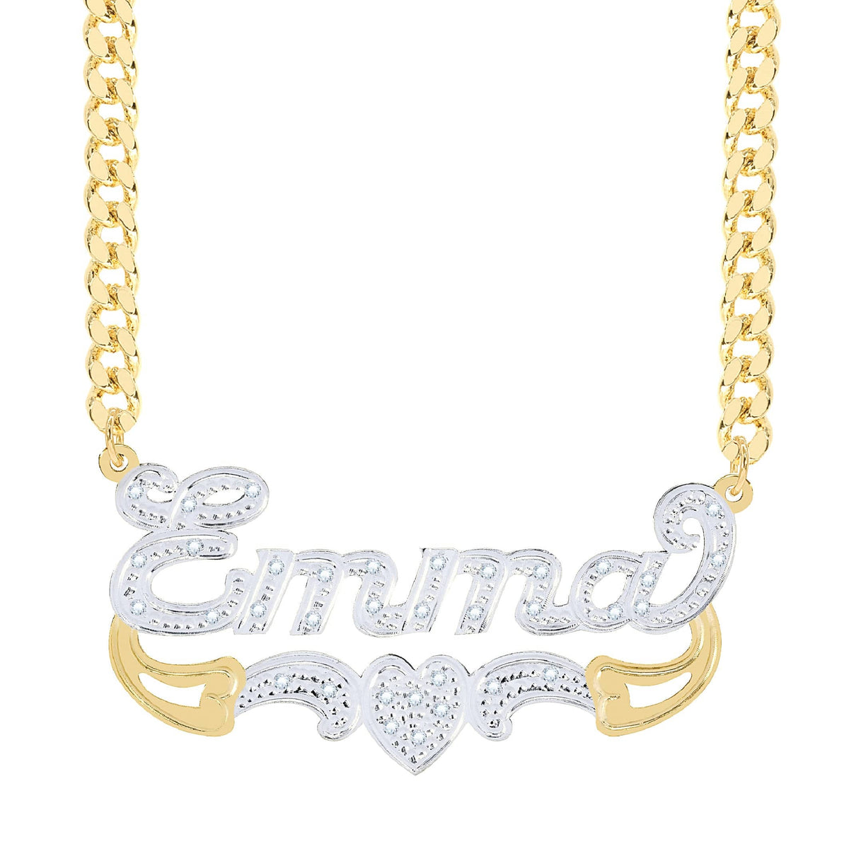 Diamond Custom Name Necklace &quot;Emma&quot;