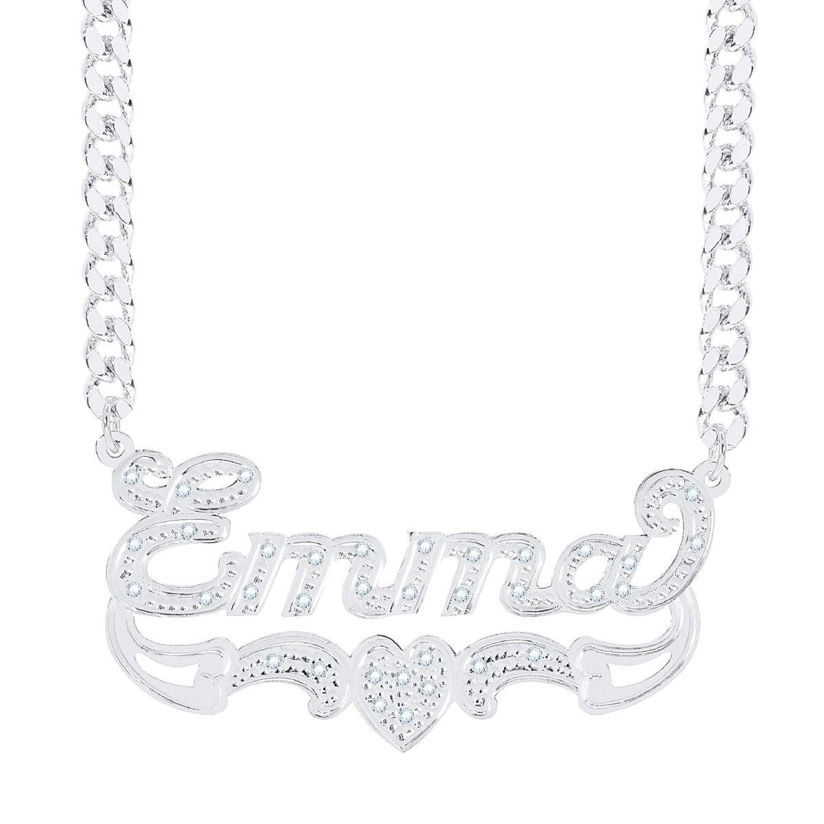 Diamond Custom Name Necklace &quot;Emma&quot;