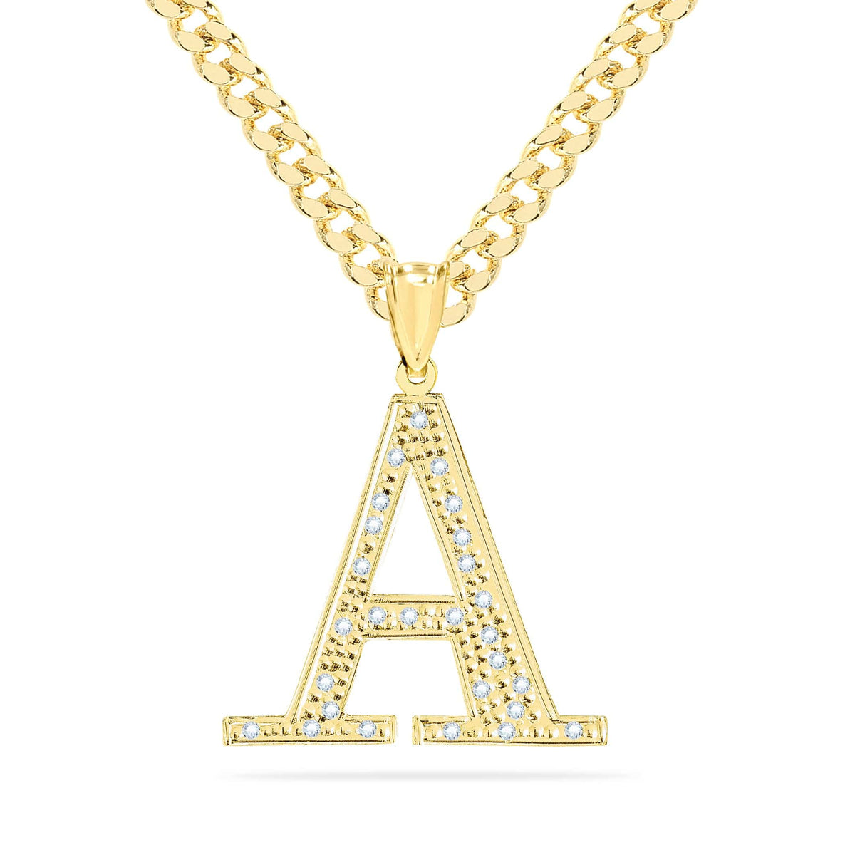Diamond Custom Initial Necklace