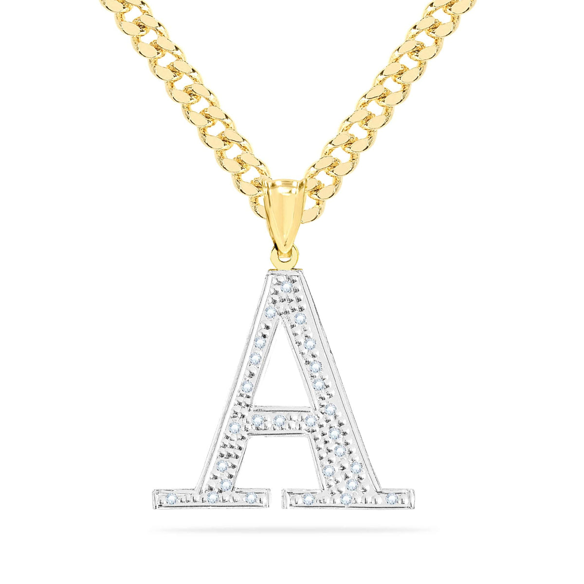 Diamond Custom Initial Necklace