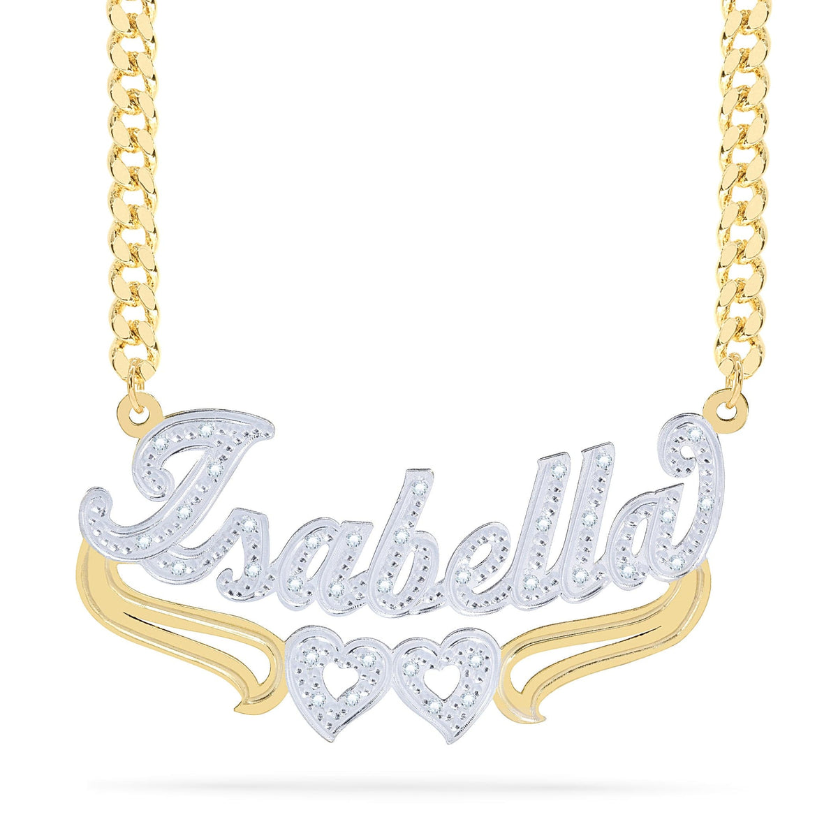 Diamond Custom Name Necklace &quot;Isabella&quot;