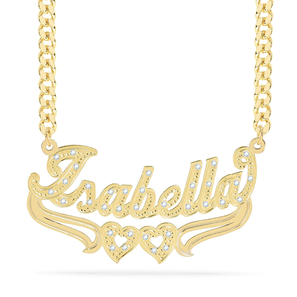 Diamond Custom Name Necklace &quot;Isabella&quot;